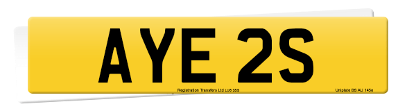 Registration number AYE 2S